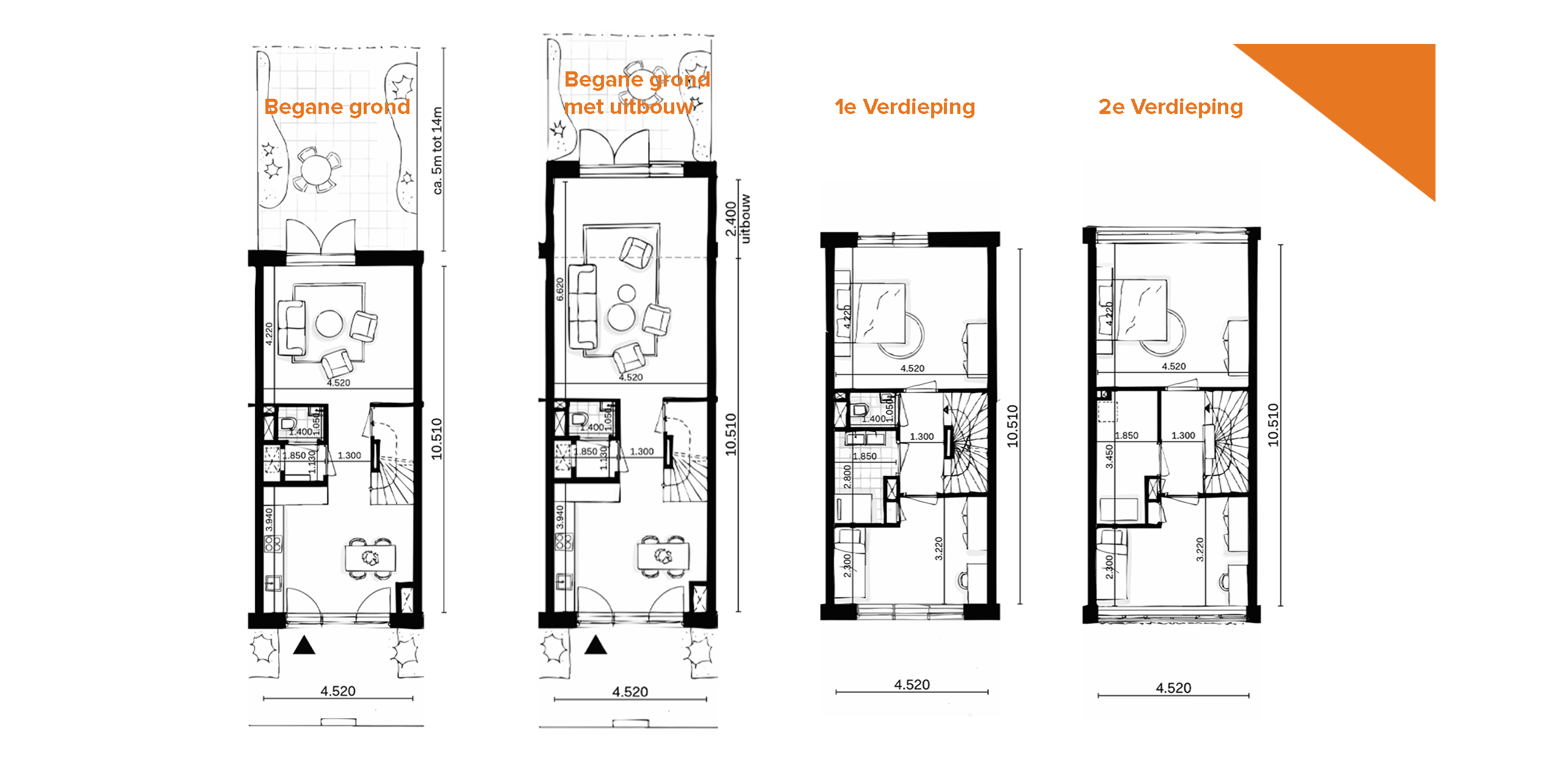 Plattegrond Het Loodshuis voor woningtype 2560x1286